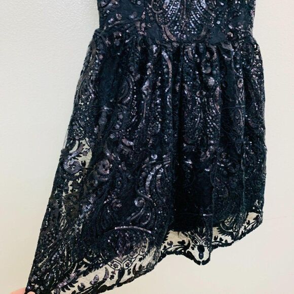 BB Dakota Tate Floral Lace Sequin Lace Fit & Flare - Picture 8 of 11